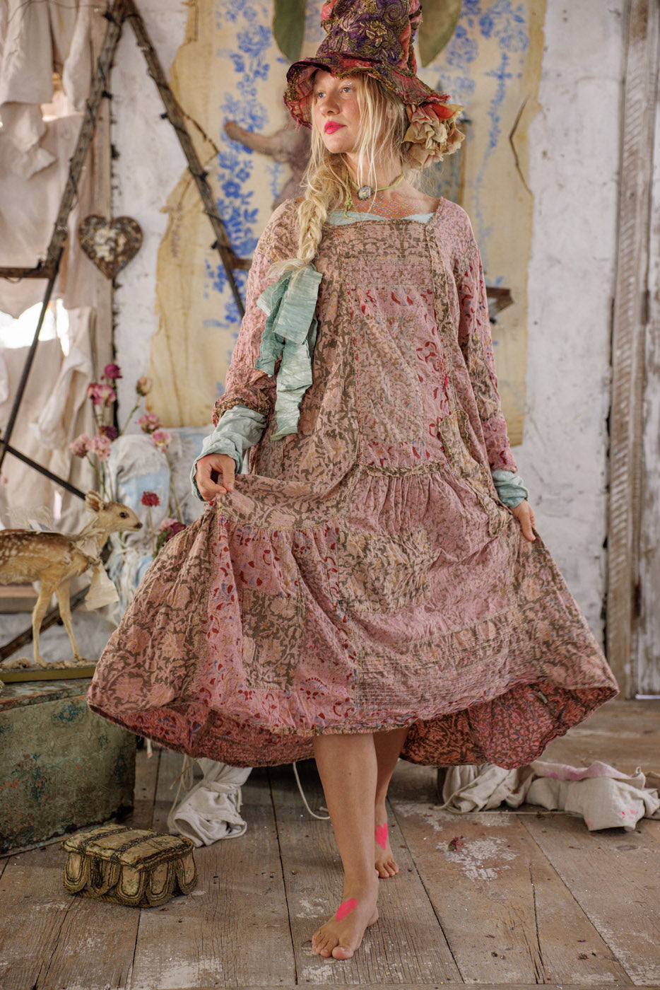 Kalamkari Helenia Dress – Magnolia Pearl Clothing