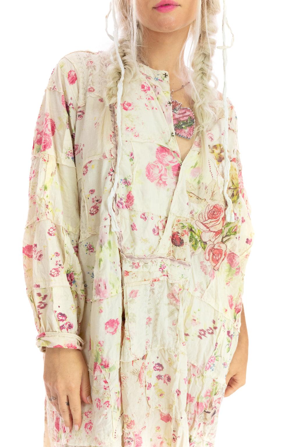 Floral Patchwork Prairie Dress - Magnolia Pearl Clothing