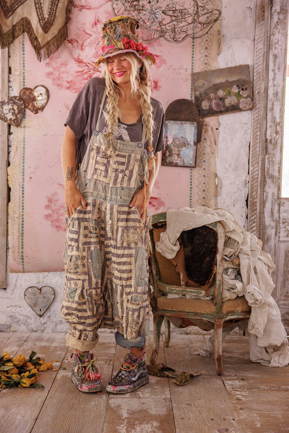 magnolia pearl パッチワーク オーバーオール リル・フレンズ パッチワーク オーバーオール – Magnolia Pearl