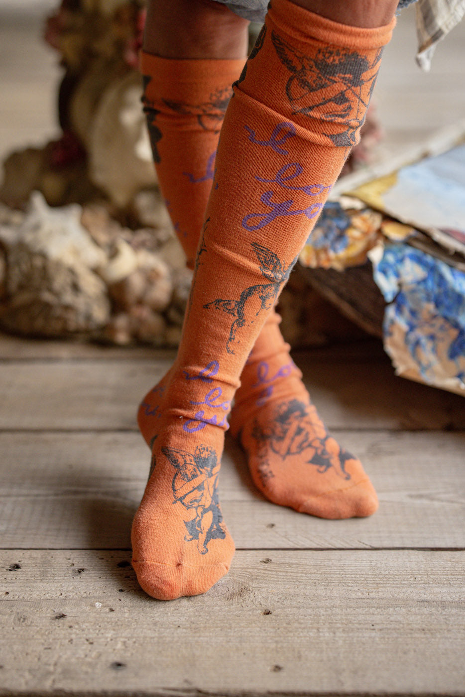 I Love You OTK Socks – Magnolia Pearl Clothing