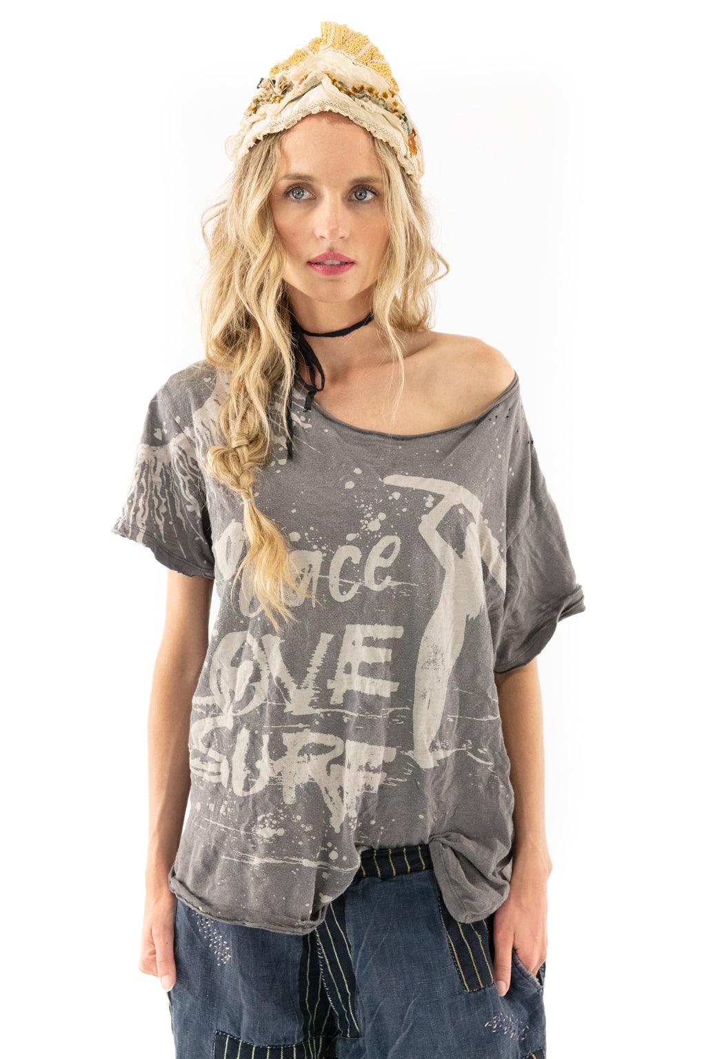 Peace, Love and Surf T - Magnolia Pearl Clothing