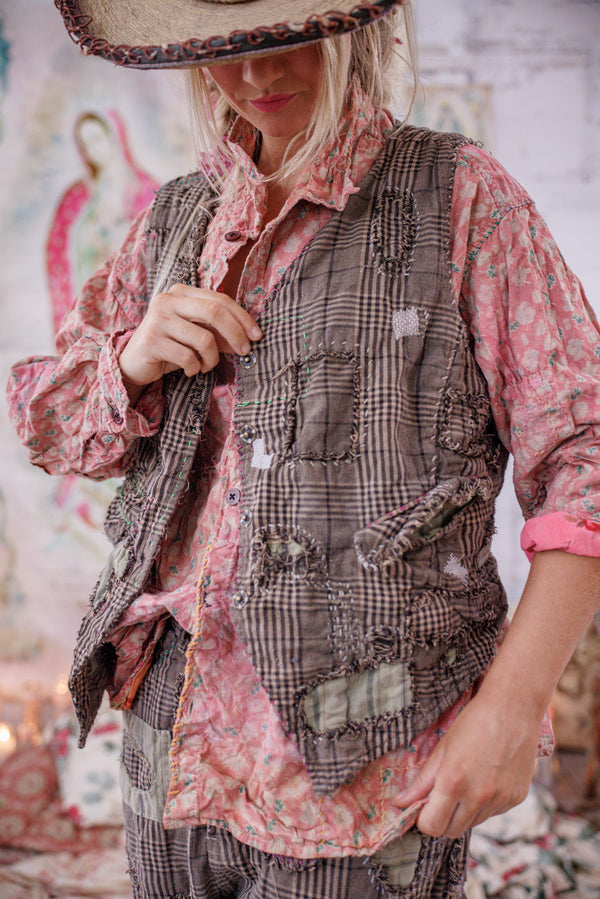 Yarn-Dyed Andriy Vest – Magnolia Pearl Clothing