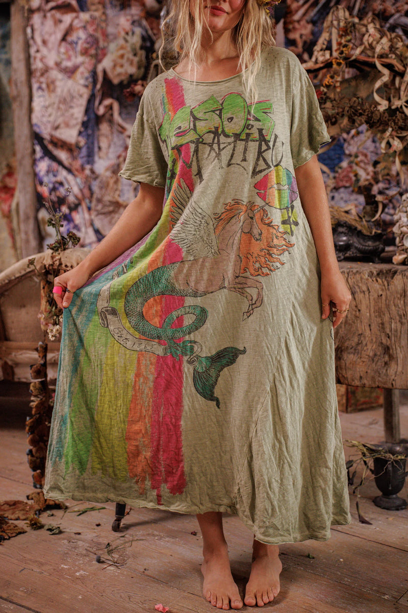 Besos Malibu Tee Kleid Kaktus  - Image 4