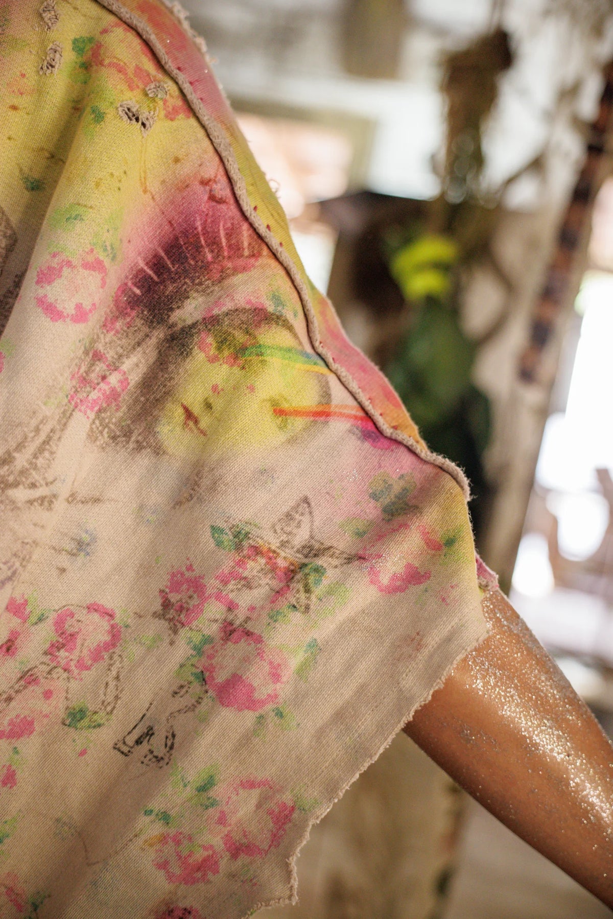 Damen Mary Poncho Gealtert 