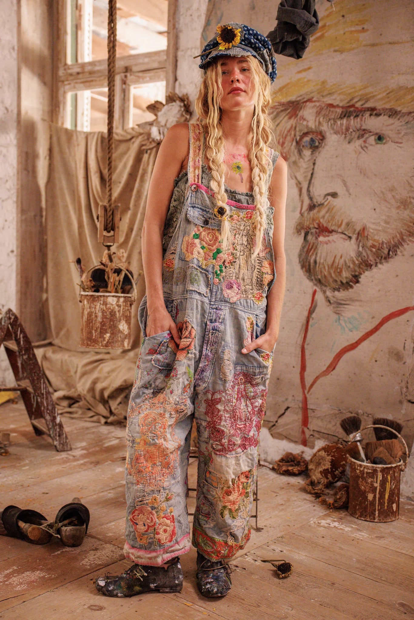 Benjamin Wide Leg Overalls