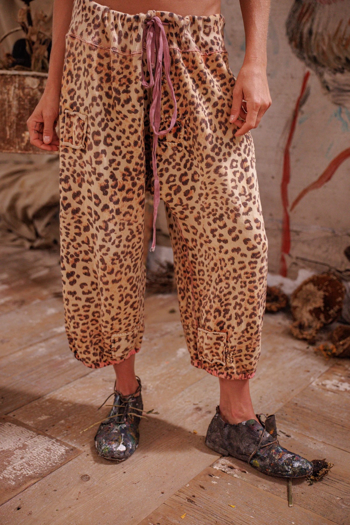Leopard Cali Sweat Shorts