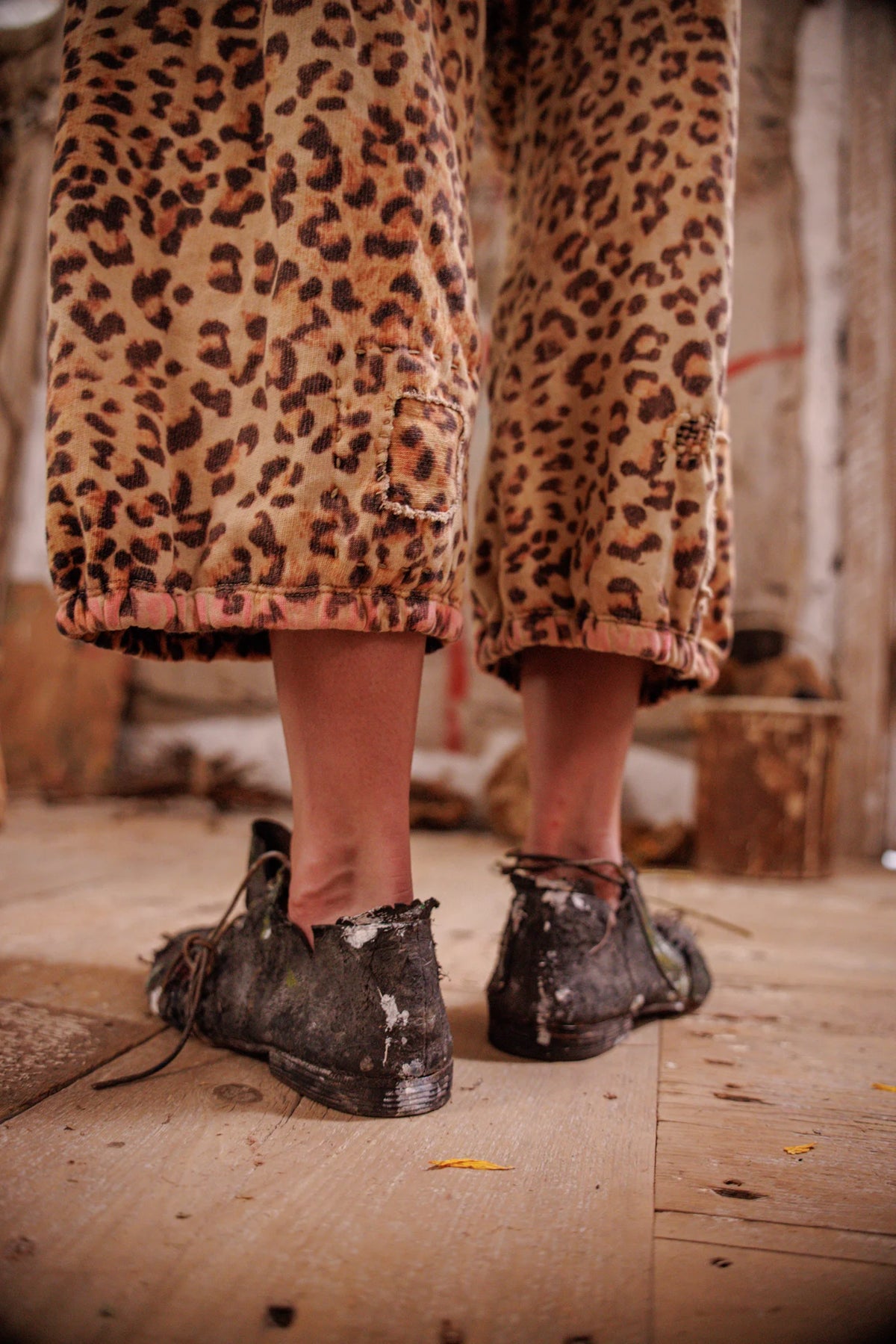 Leopard Cali Sweat Shorts
