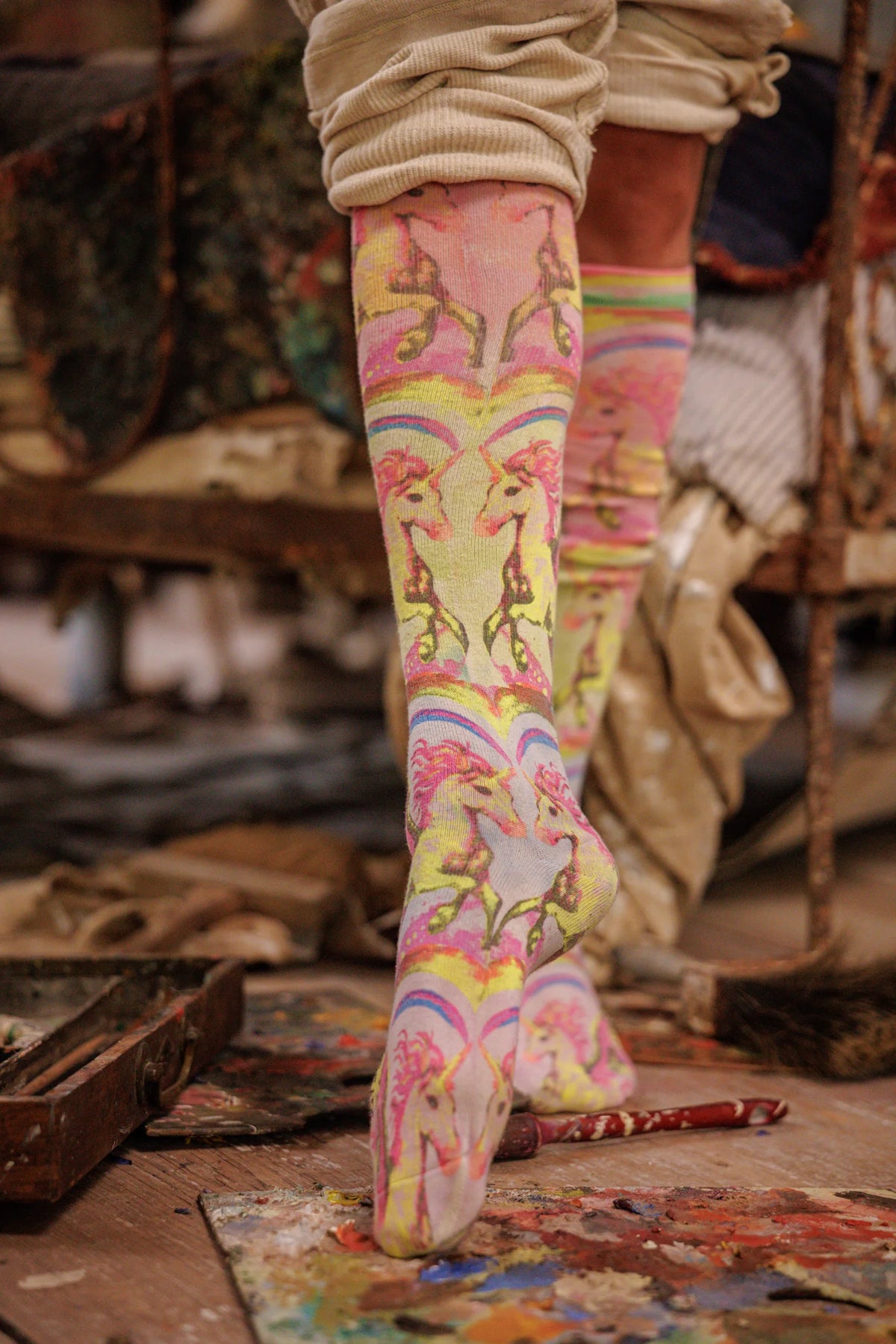 Printed OTK Socks