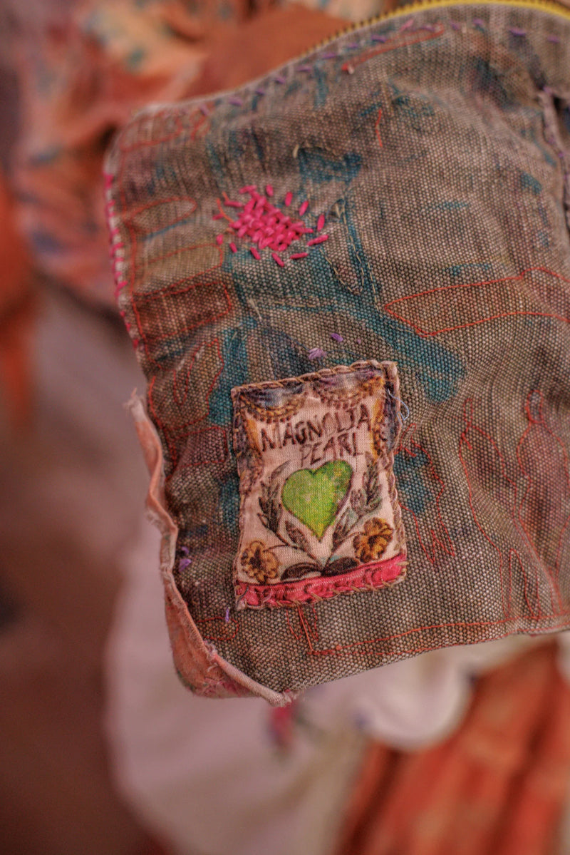 Ретро текстилен несесер за монети Guadalupe Musings  - Image 7