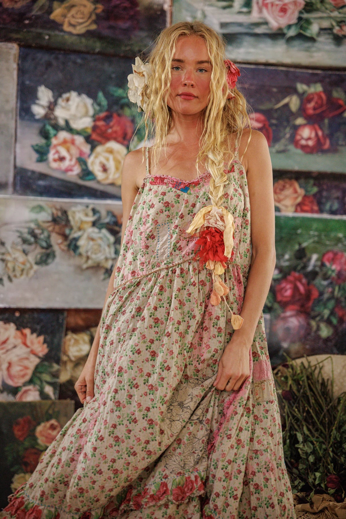 Rosalia Slip Kleid Oxalis 