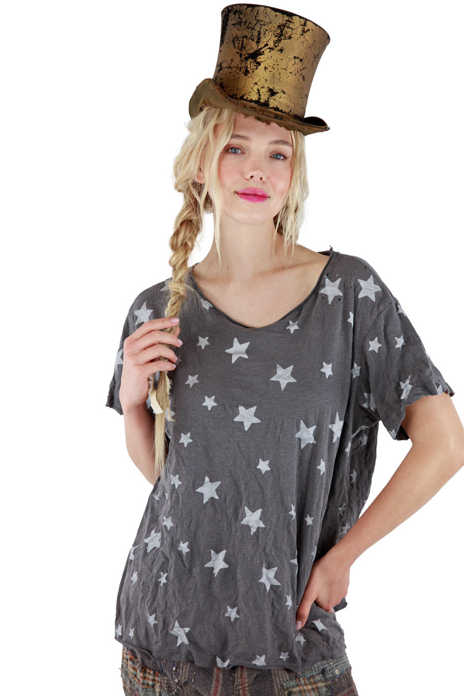 Som en diamant-t-skjorte som ser stjerner Magnolia Pearl