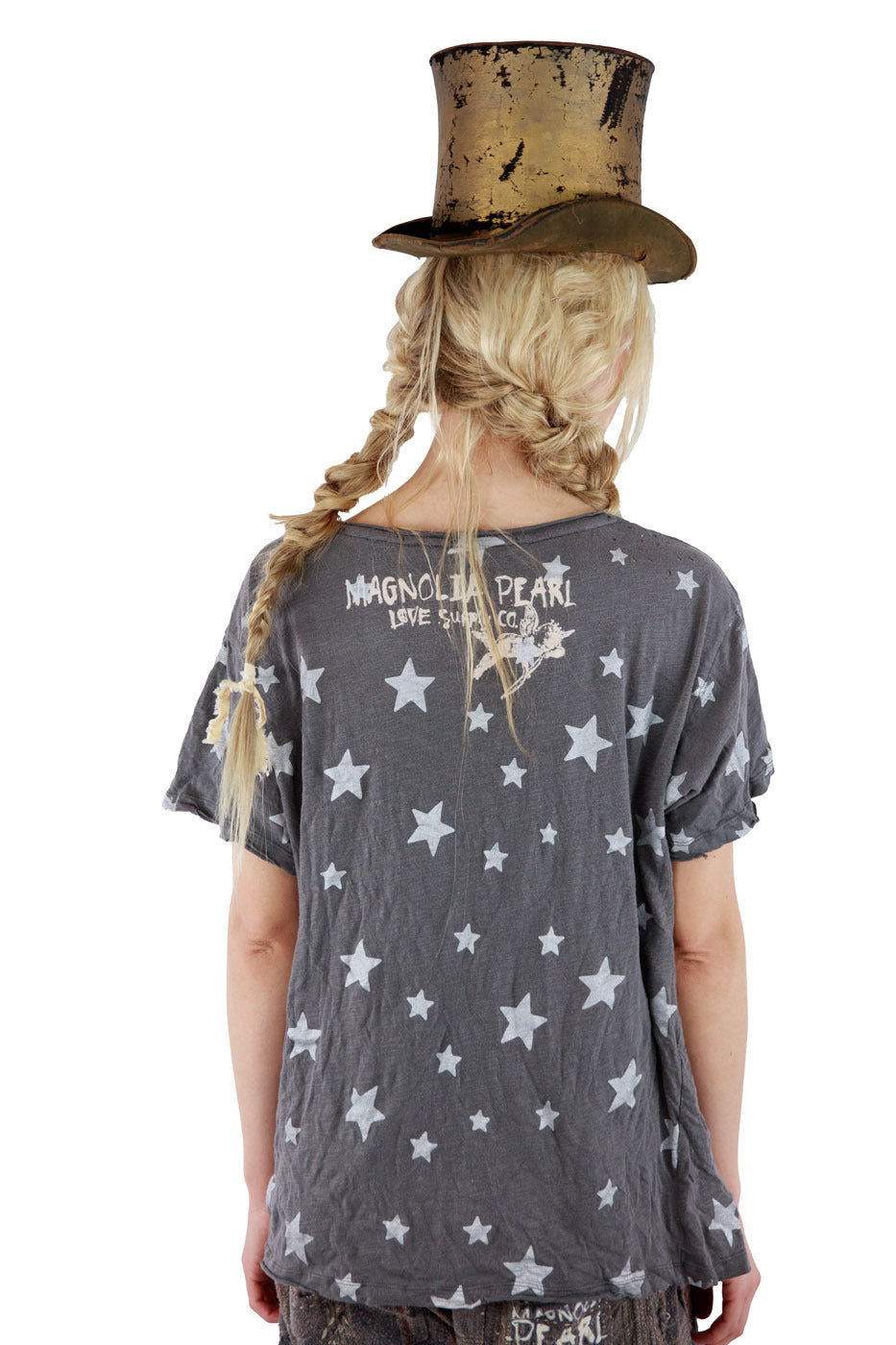 Som en diamant-t-skjorte som ser stjerner Magnolia Pearl