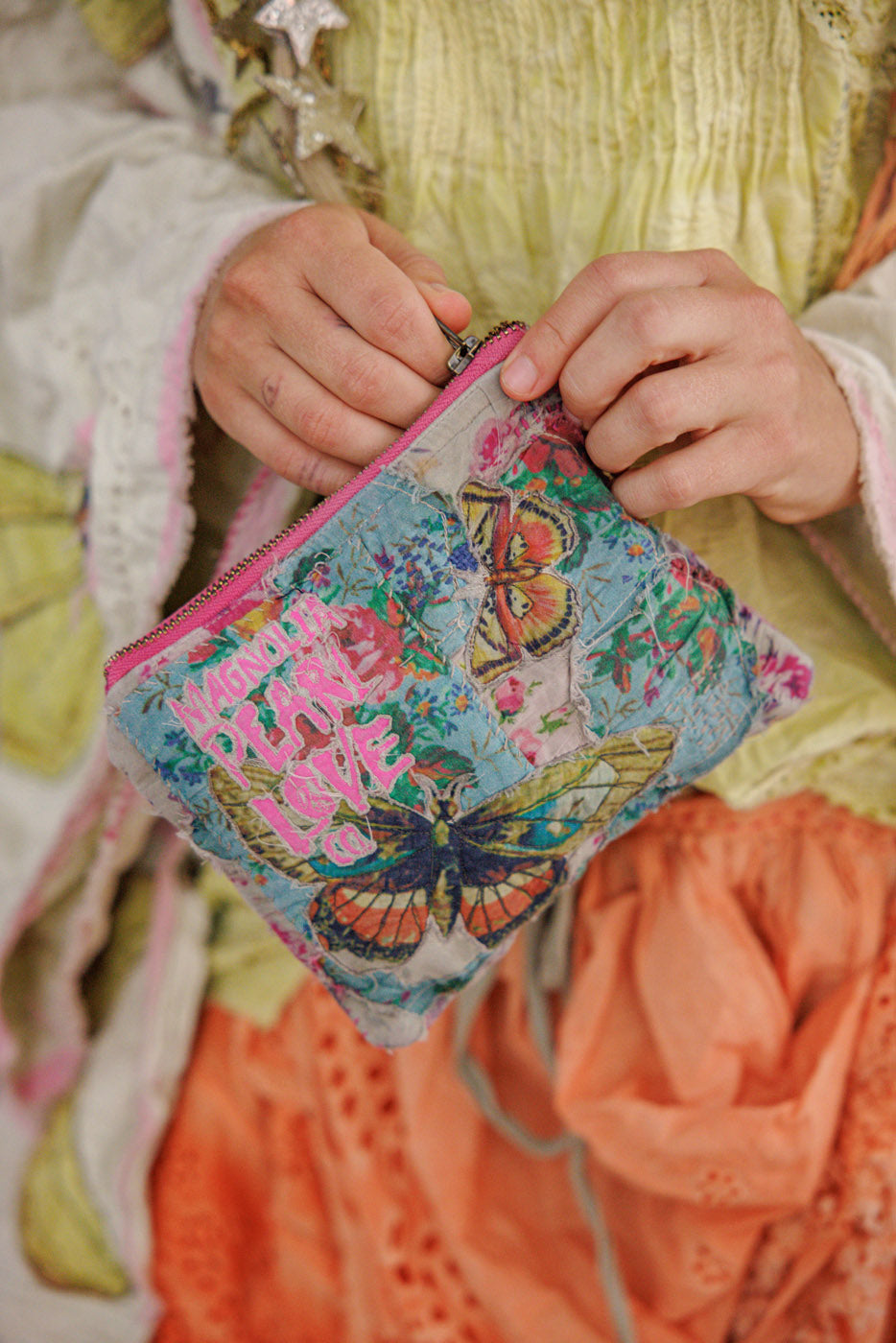 Prairie Clover Coin Pouch Magnolia Pearl Clothing