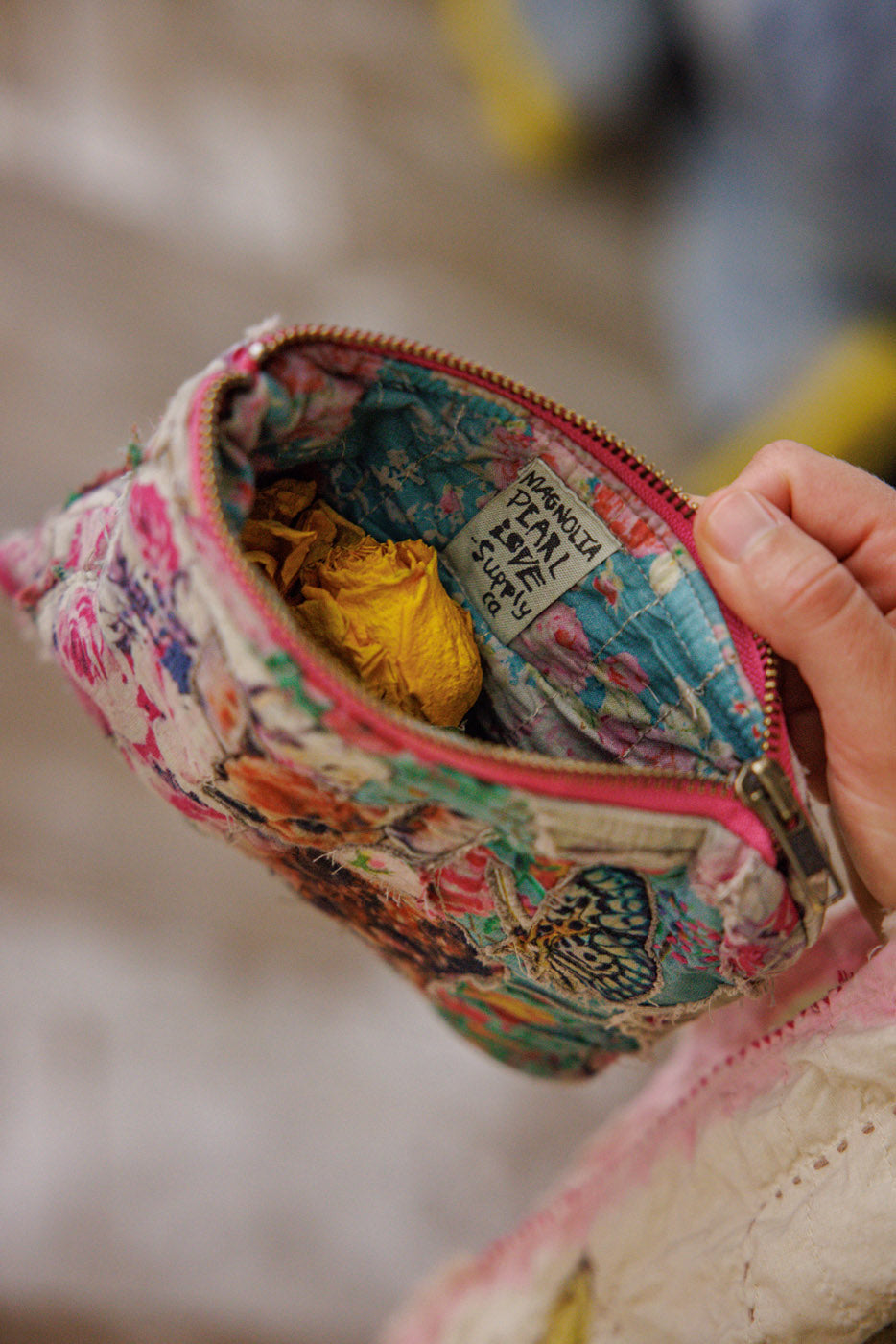 Prairie Clover Coin Pouch Magnolia Pearl Clothing