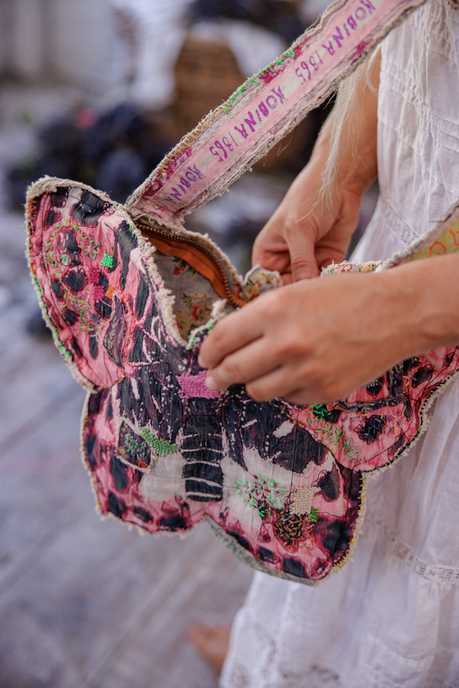 Crossbody Butterfly Bag Magnolia Pearl Clothing