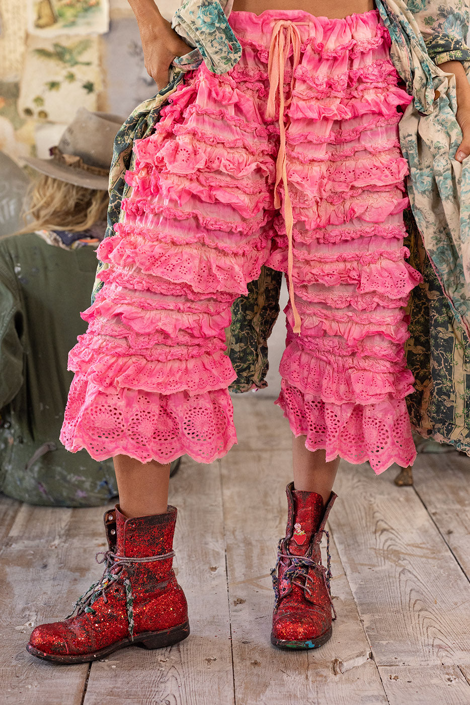 Eyelet Ruffle Duchess Bloomers Magnolia Pearl Clothing