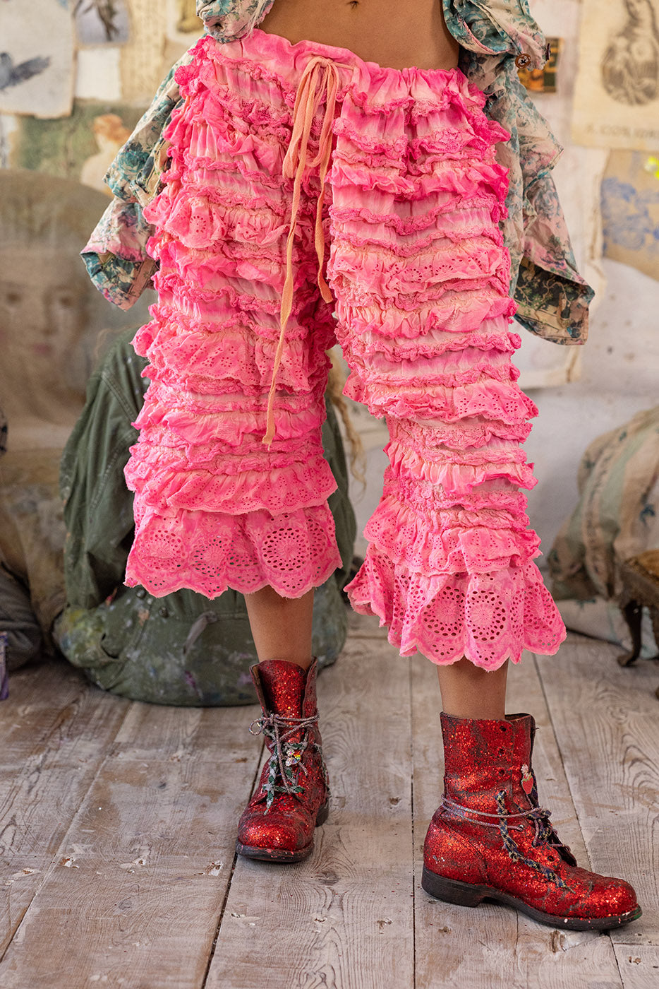 Eyelet Ruffle Duchess Bloomers Magnolia Pearl Clothing