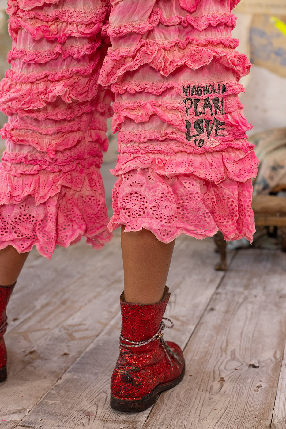 Eyelet Ruffle Duchess Bloomers Magnolia Pearl Clothing