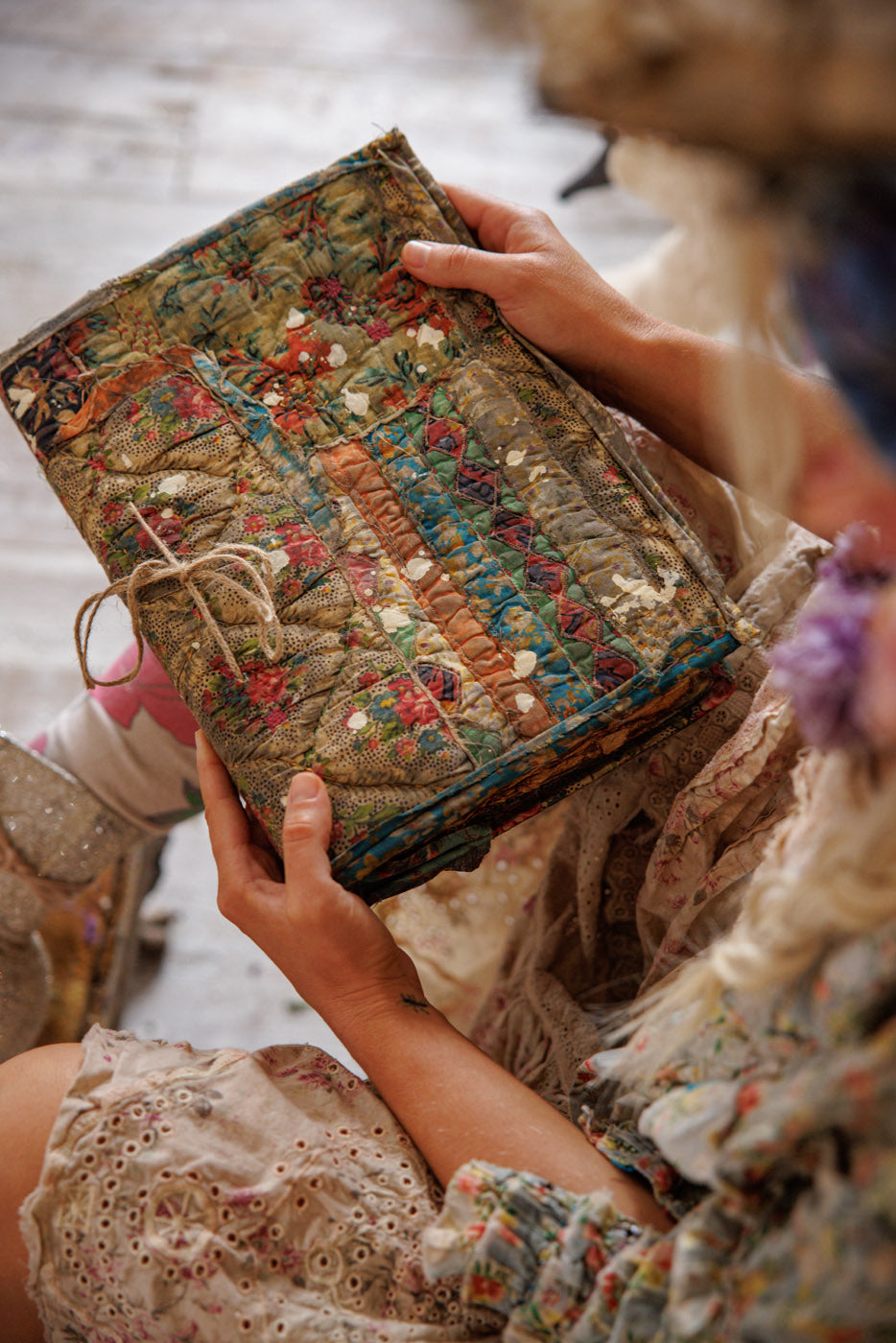 Quilted Patchwork Notebook – Magnolia Pearl Clothing