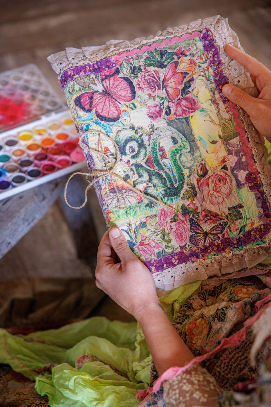 Freddy Patchwork Notebook Magnolia Pearl Clothing