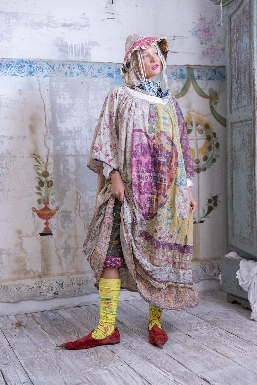 Magnolia Pearl unique vintage-inspired artisan dress, whimsical layers, floral patterns