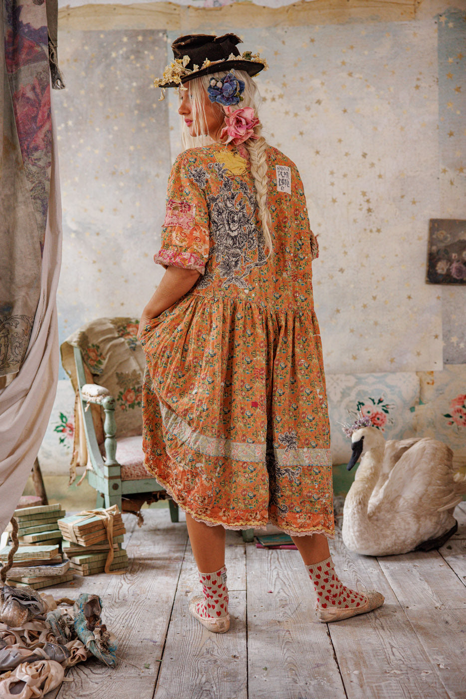 Floral Appliqu Taigi Dress Floral Appliqu Taigi Dress