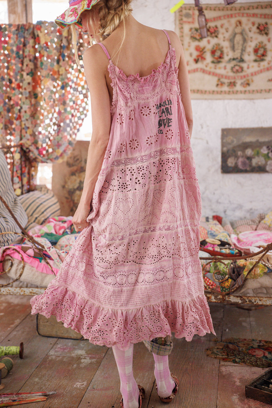 Eyelet Esti Cami Dress – Magnolia Pearl Clothing