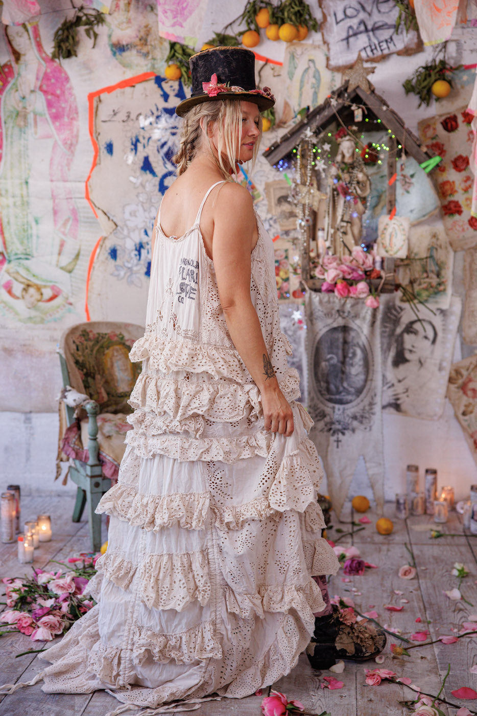 デラナアイレットキャミドレスムーンライト 