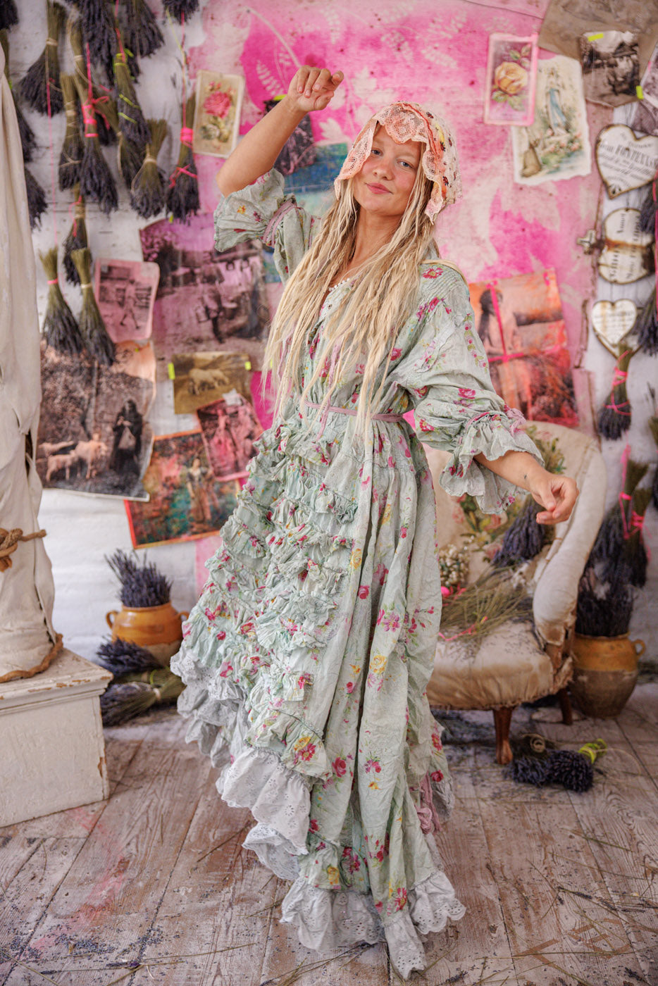 Amadeus Ruffle Gown Magnolia Pearl Clothing