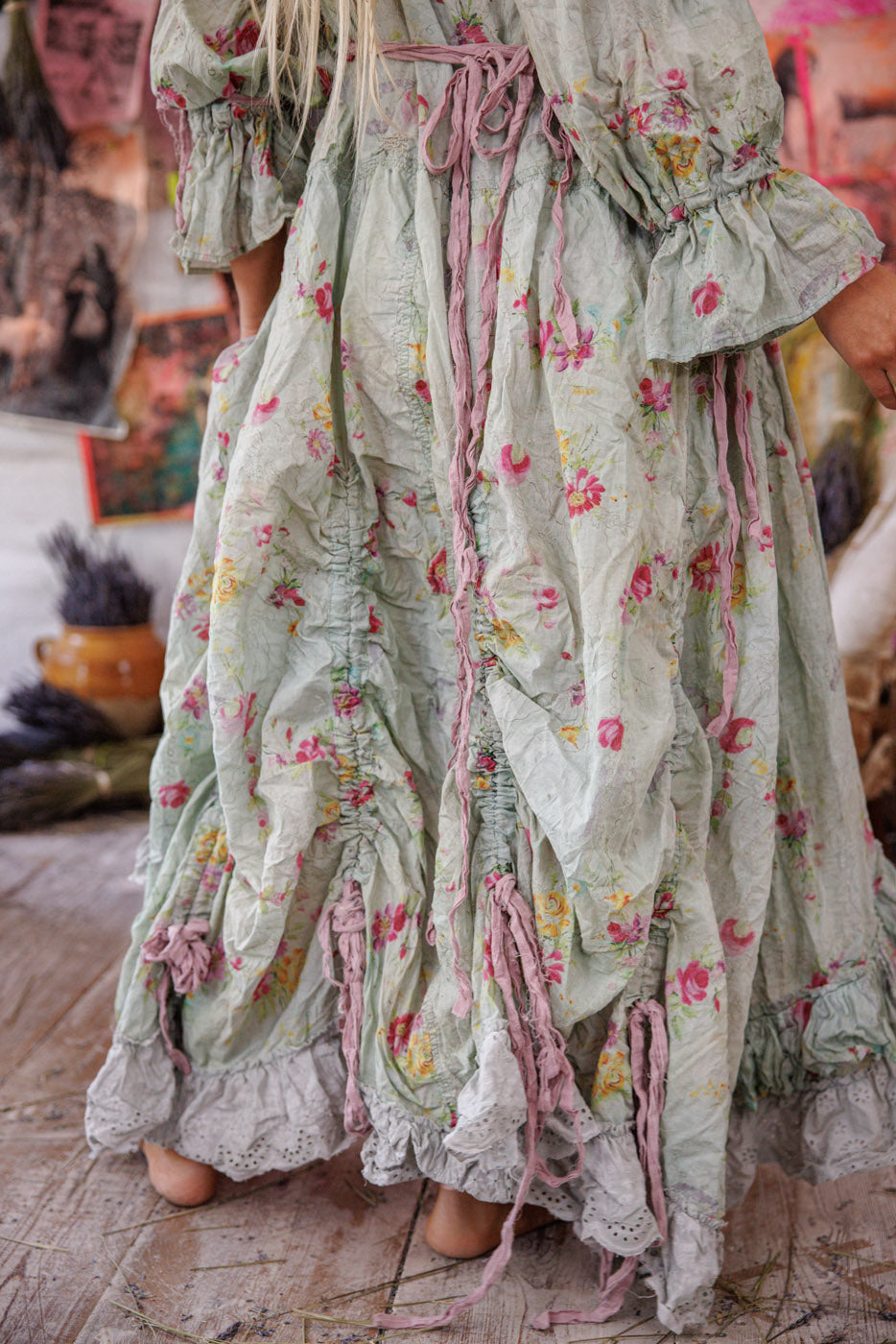 Amadeus Ruffle Gown Magnolia Pearl Clothing