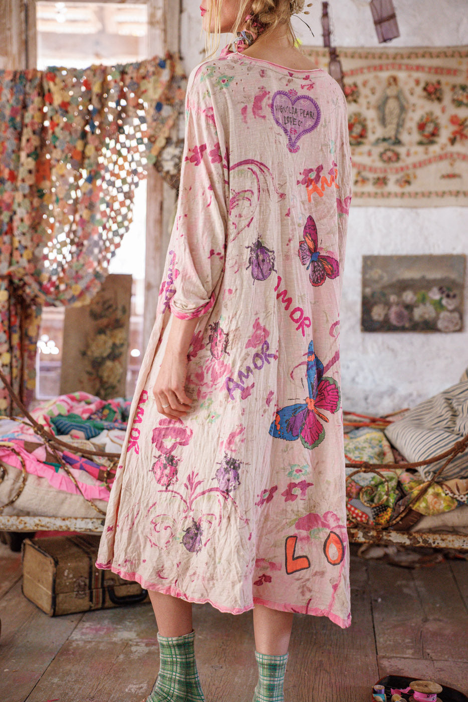 cherub dress pink floral LIZ LISA Floral Dress Frills Lace All-over Print Pink