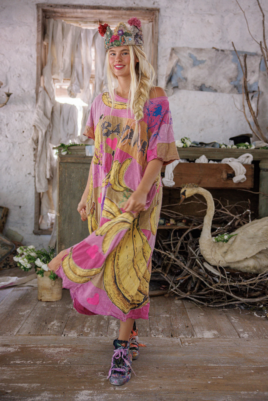 Funk N' Junk Graphics Tee Dress