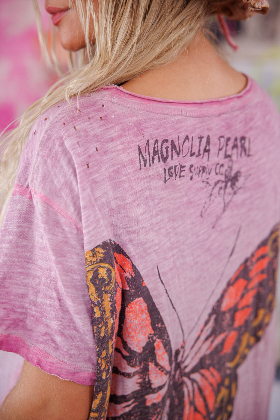 magnolia pearl t shirt dress Magnolia Pearl Moon Beau Tee Dress Distressed Molly One Size