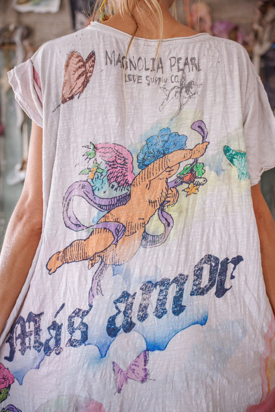 Магически Магнолии T Рокля Лунна светлина 