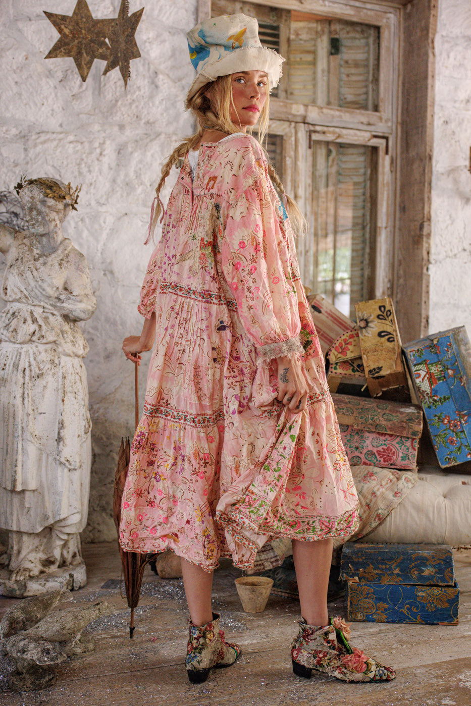 bohemian traders dreamer dress BNWT Bohemian Traders Dreamer Shirt Dress Black Lace Trim Tunic Long Top S  10-12