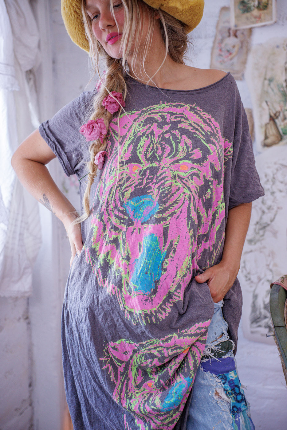 Tiger Cry Tee Dress – Magnolia Pearl Clothing Tiger Cry Tee Dress – Magnolia Pearl Clothing