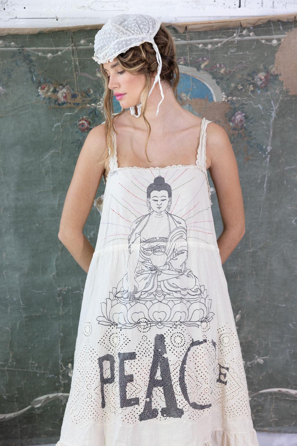 Eyelet Tevy Peace Tank Dress - Magnolia Pearl Clothing