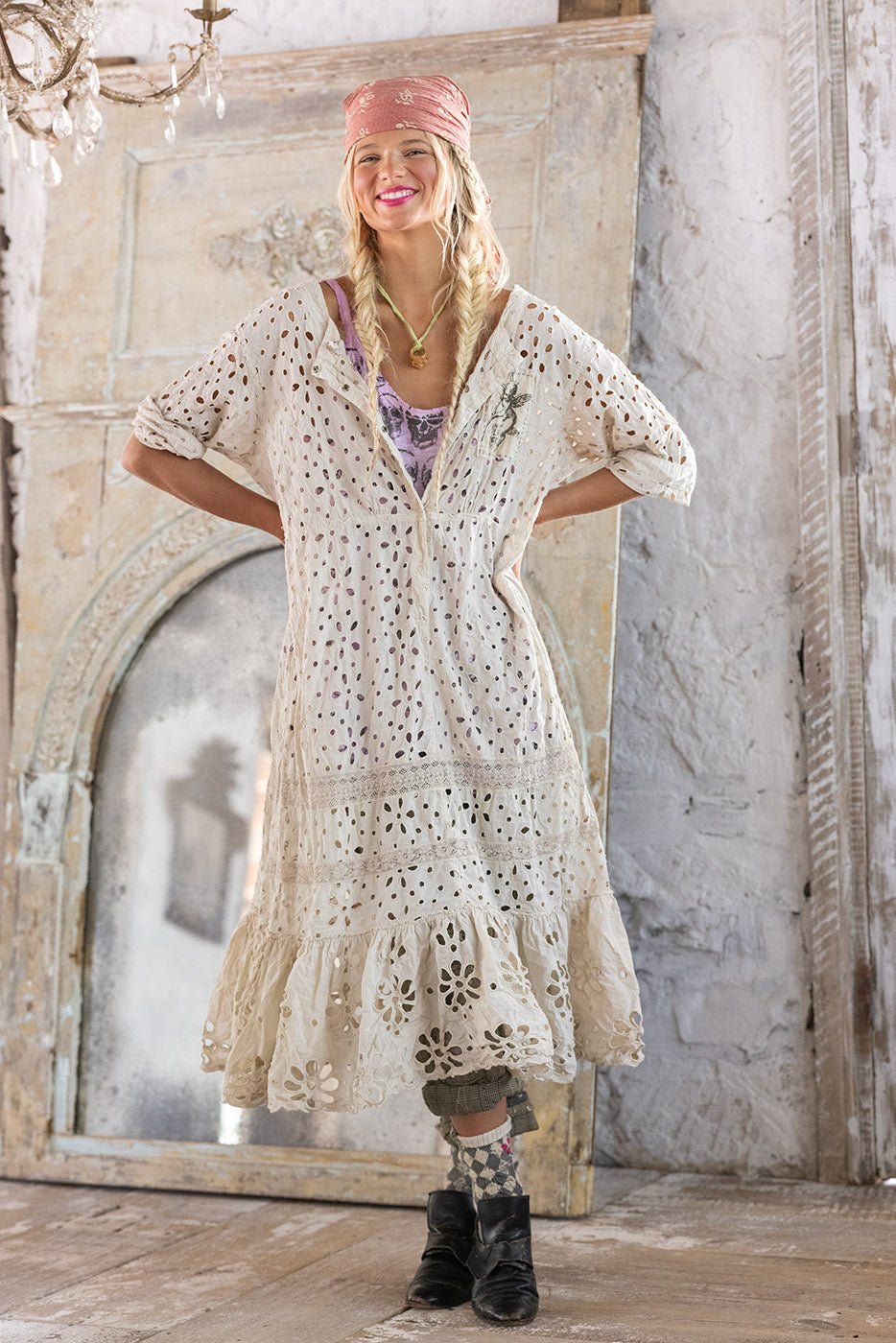 Vestido Eyelet Haru 