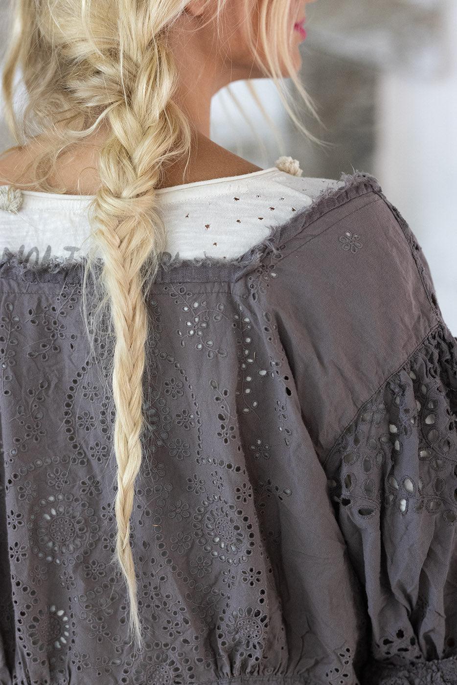 String La Perla Magnolia - Taille 44, Gris, Réf. 20513, Neuf Avec Étiquettes