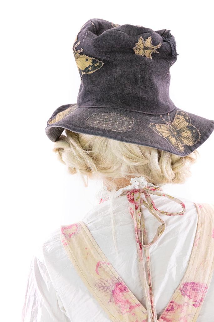 Magnolia Pearl artisan butterfly hat, whimsical vintage clothing, unique handmade style
