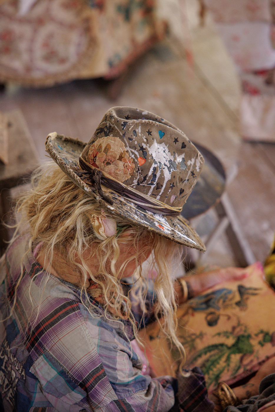 Artist Mariposa Crushed Fedora None Magnolia Pearl