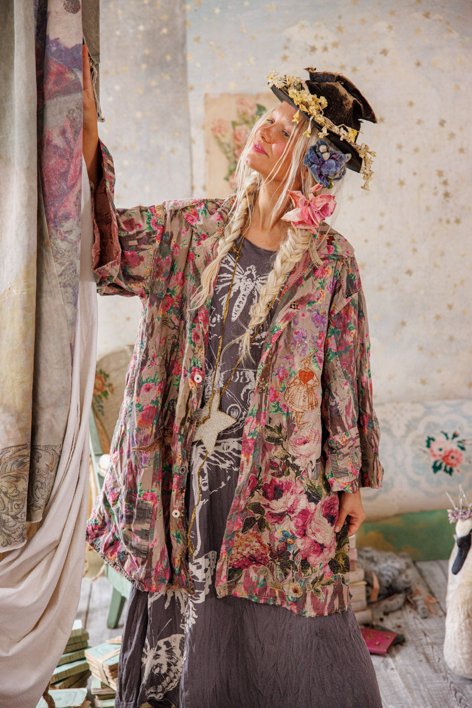 Appliqué Cyrene Coat – Magnolia Pearl Clothing