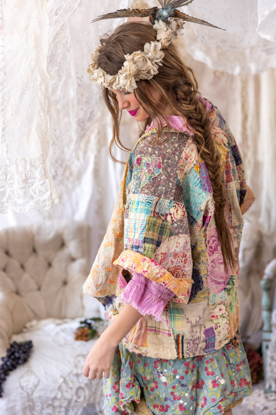 Pinterest Patchwork Deki Patchwork Dekker Kimono – Magnolia Pearl Clothing