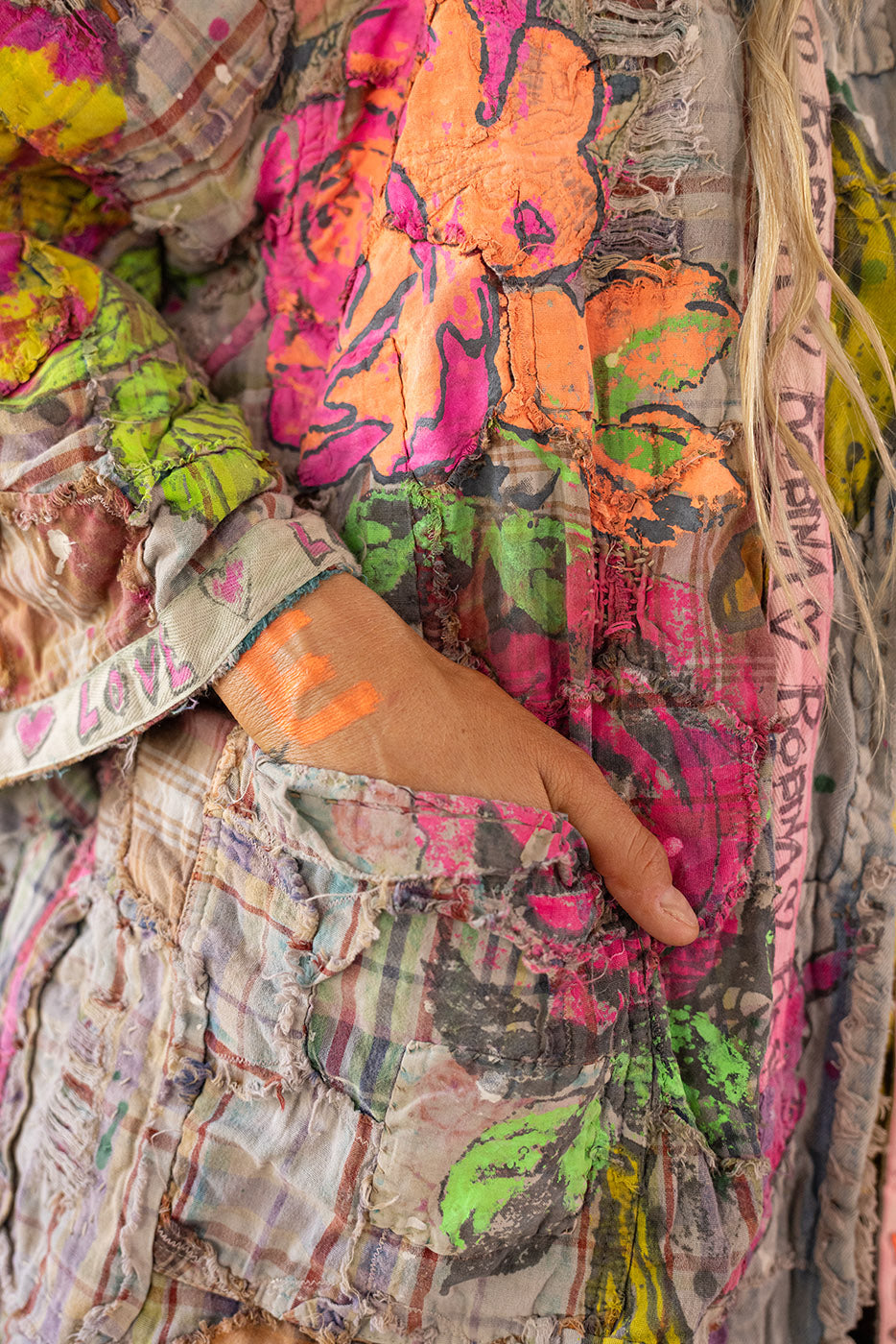 YD Patchwork Roamers Kimono Magnolia Pearl Clothing