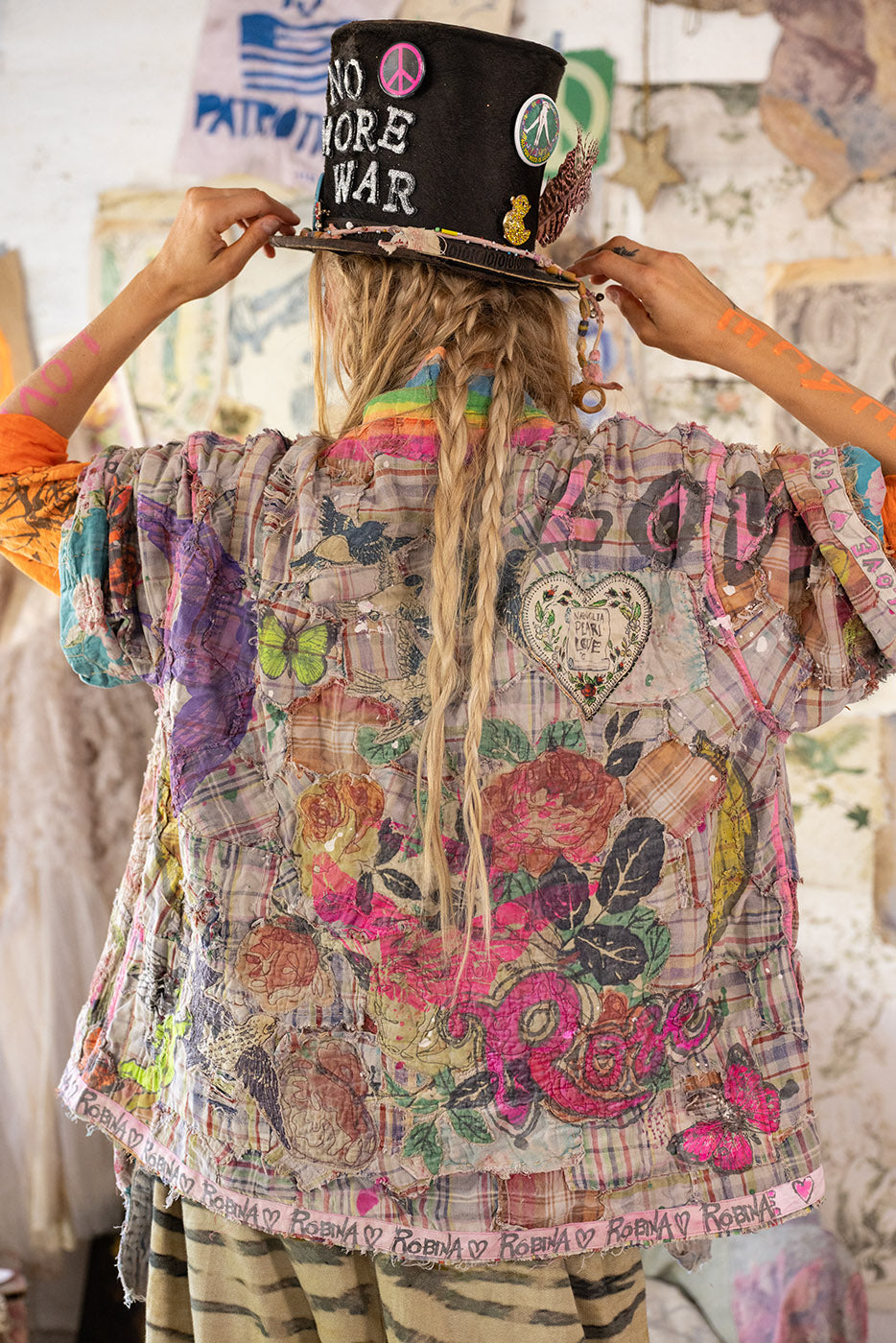 YD Patchwork Roamers Kimono Magnolia Pearl Clothing