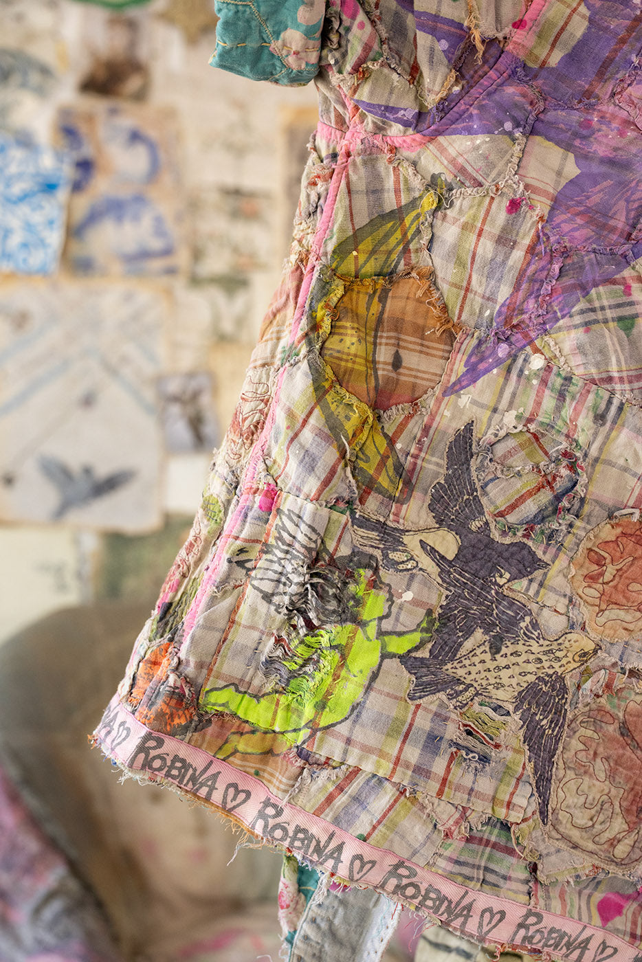 YD Patchwork Roamers Kimono Magnolia Pearl Clothing