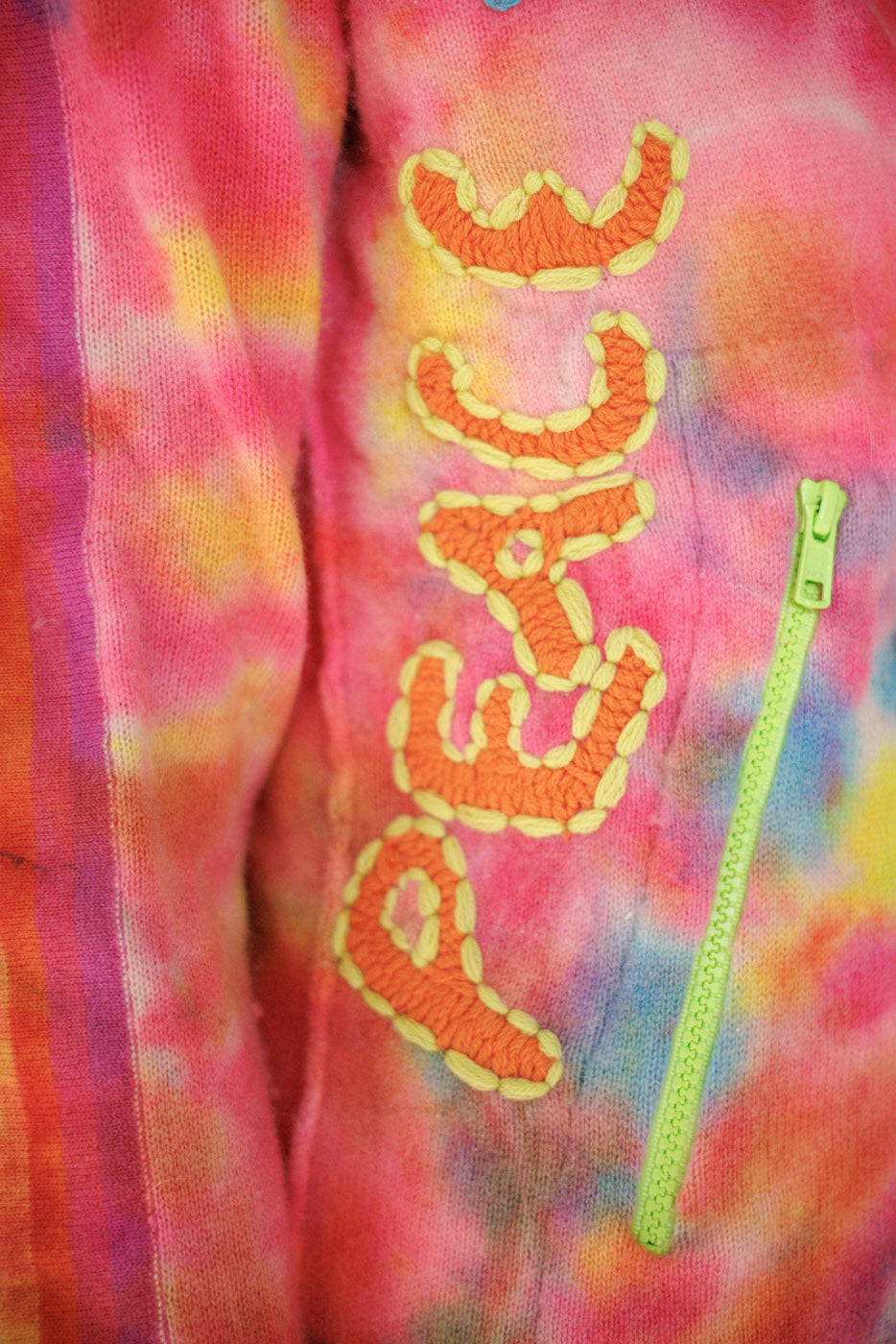 Embroidered Zip Hoodie Magnolia Pearl Clothing