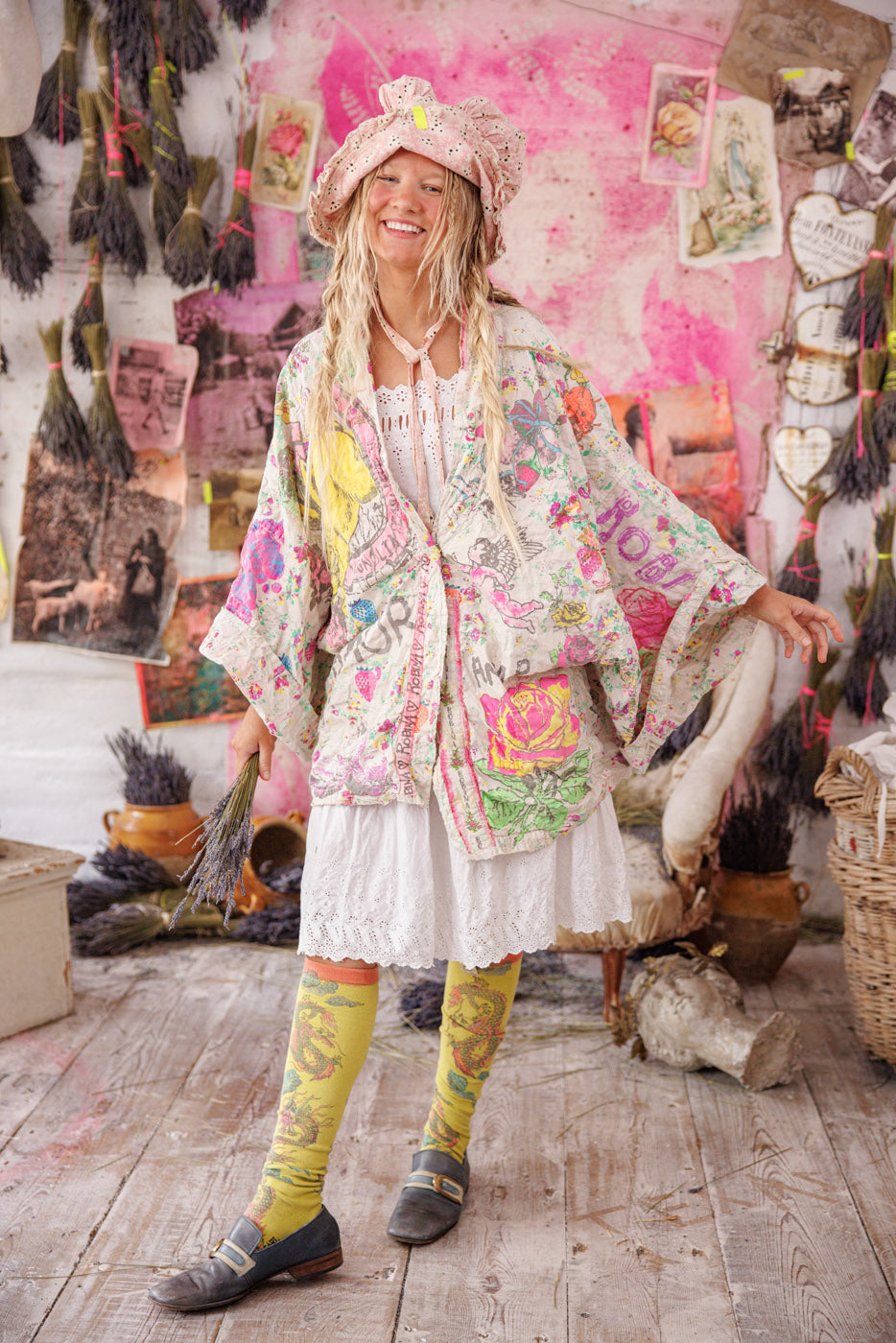 Quilted Daigo Kimono Magnolia Pearl Clothing