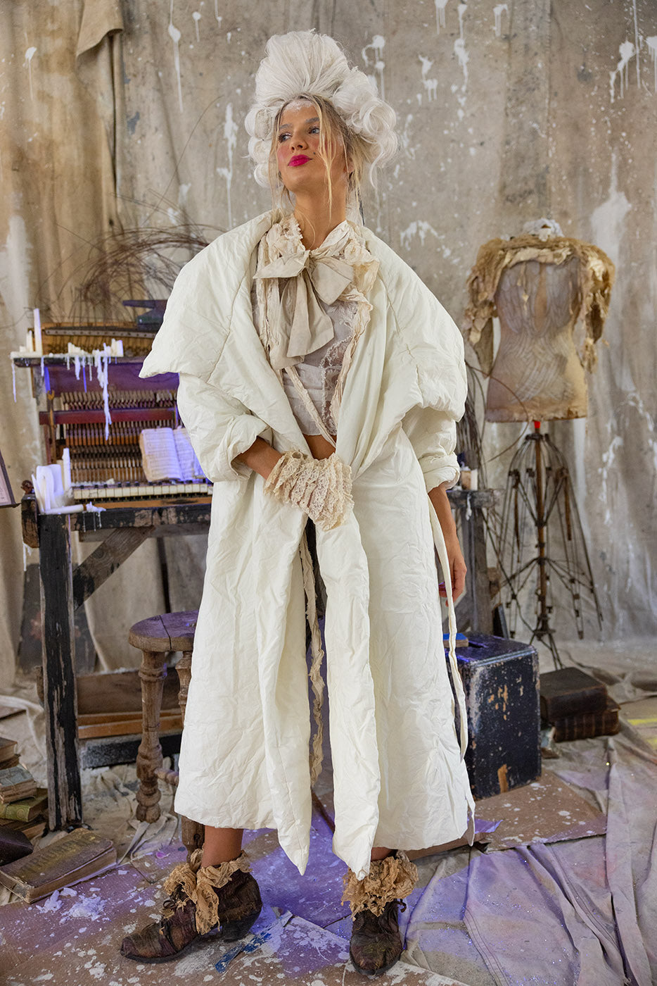 ジャケット・アウター ORGUE Melton pearl jacket coat /Beige Telluride Duvet Coat – Magnolia Pearl Clothing