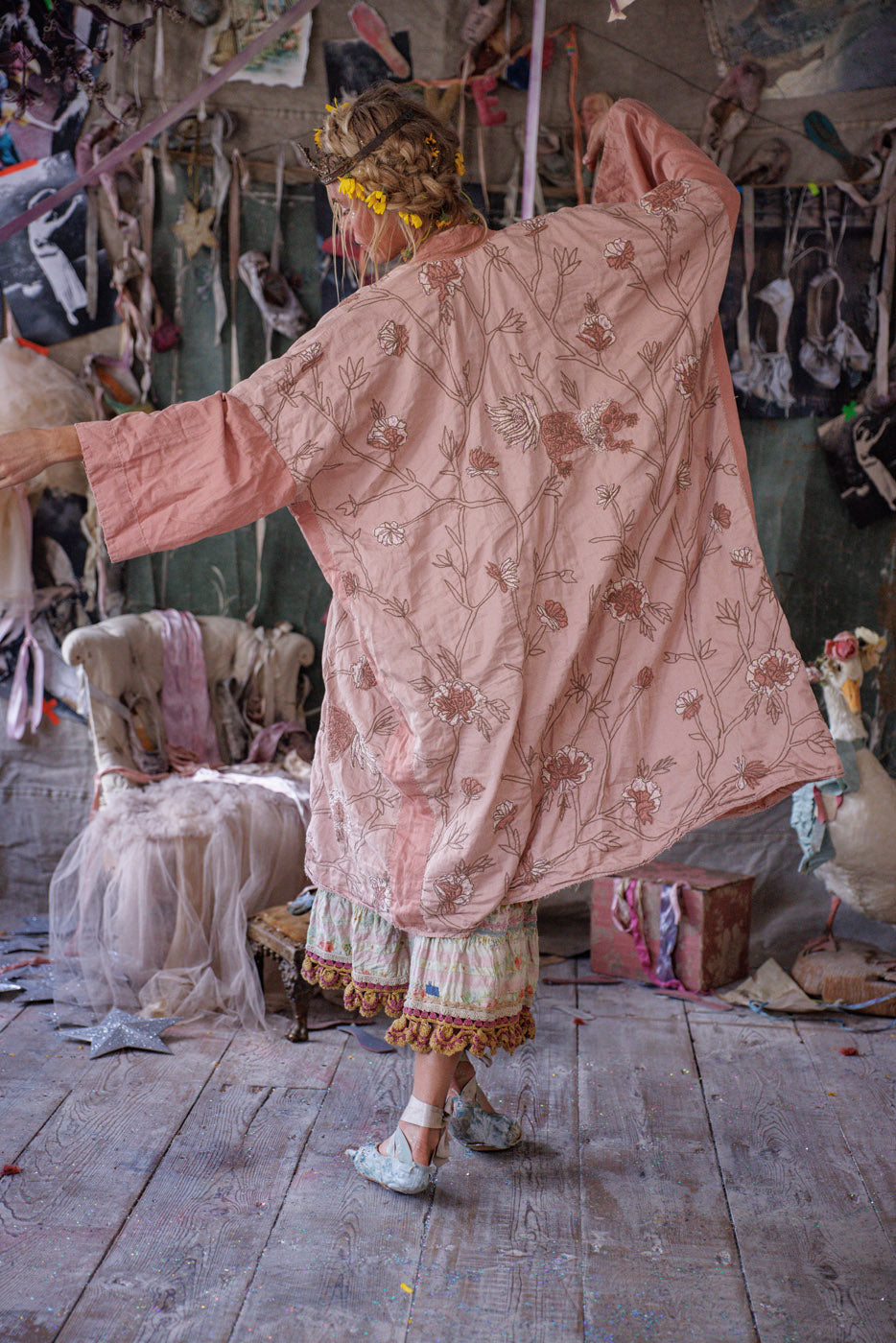 Embroidered Lilikoi Kimono – Magnolia Pearl Clothing